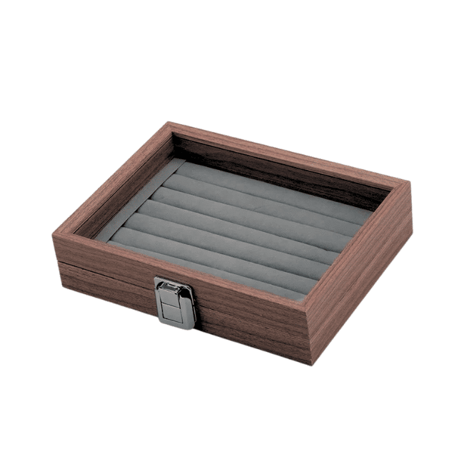 High Quality Wood Organizer Box for Rings and Accessories (16cm x 21cm)-Brown